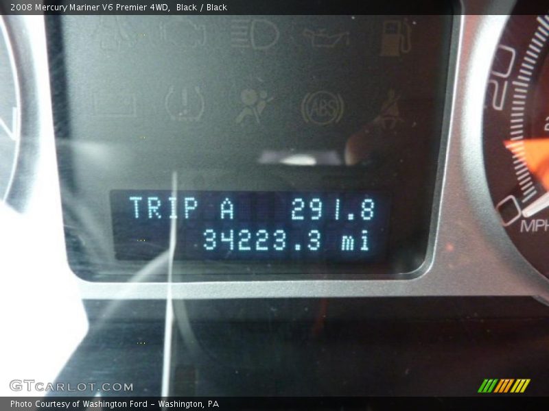 Black / Black 2008 Mercury Mariner V6 Premier 4WD