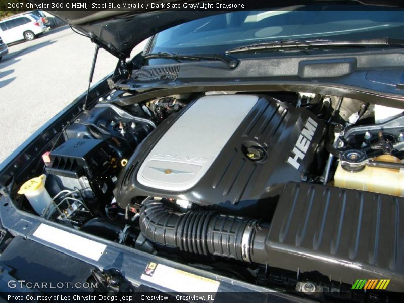 Steel Blue Metallic / Dark Slate Gray/Light Graystone 2007 Chrysler 300 C HEMI