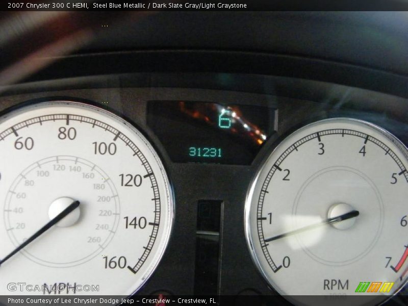 Steel Blue Metallic / Dark Slate Gray/Light Graystone 2007 Chrysler 300 C HEMI