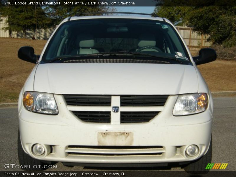 Stone White / Dark Khaki/Light Graystone 2005 Dodge Grand Caravan SXT