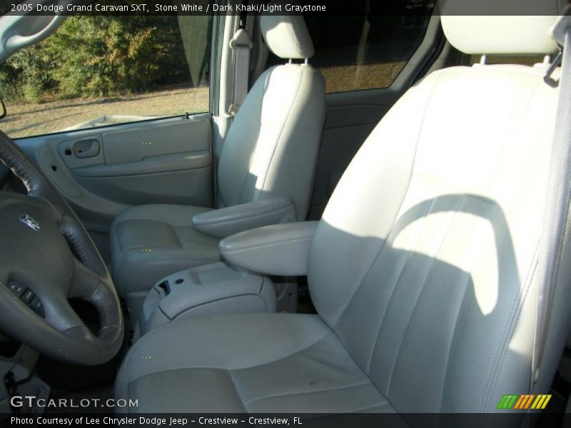 Stone White / Dark Khaki/Light Graystone 2005 Dodge Grand Caravan SXT