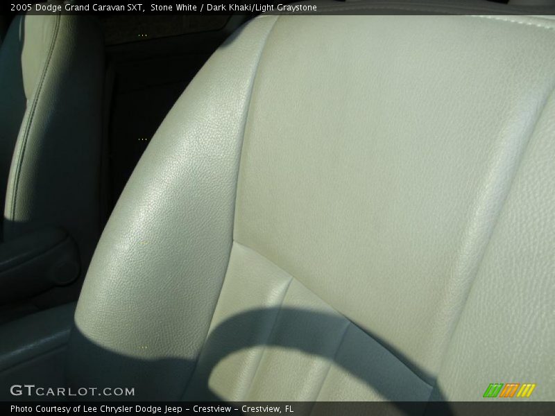 Stone White / Dark Khaki/Light Graystone 2005 Dodge Grand Caravan SXT