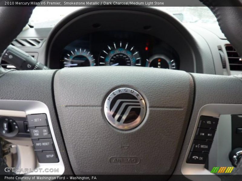 Smokestone Metallic / Dark Charcoal/Medium Light Stone 2010 Mercury Milan V6 Premier