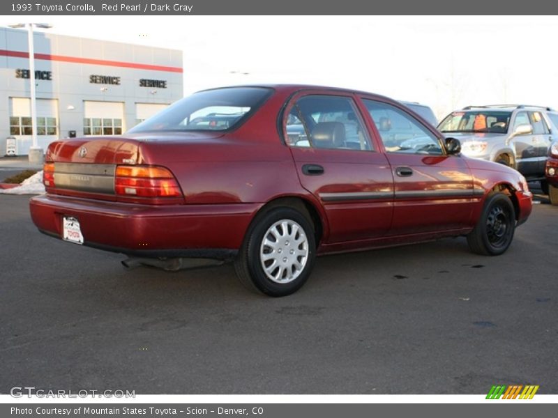 Red Pearl / Dark Gray 1993 Toyota Corolla