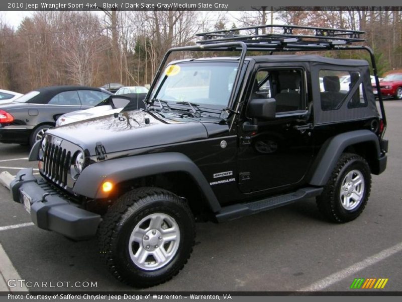 Black / Dark Slate Gray/Medium Slate Gray 2010 Jeep Wrangler Sport 4x4