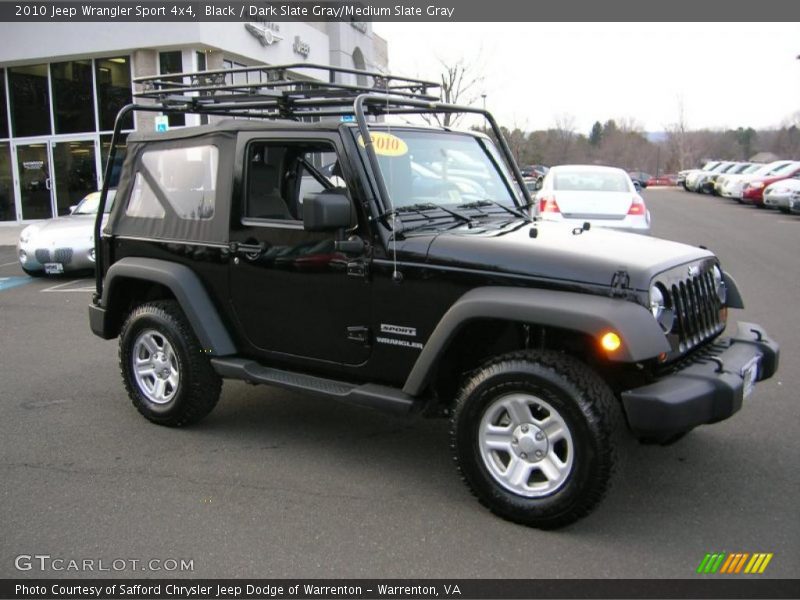 Black / Dark Slate Gray/Medium Slate Gray 2010 Jeep Wrangler Sport 4x4
