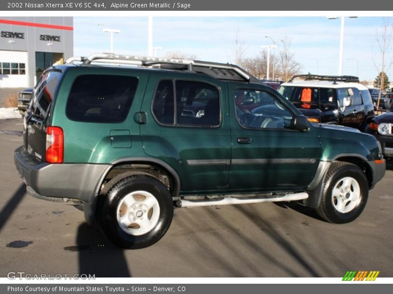  2002 Xterra XE V6 SC 4x4 Alpine Green Metallic
