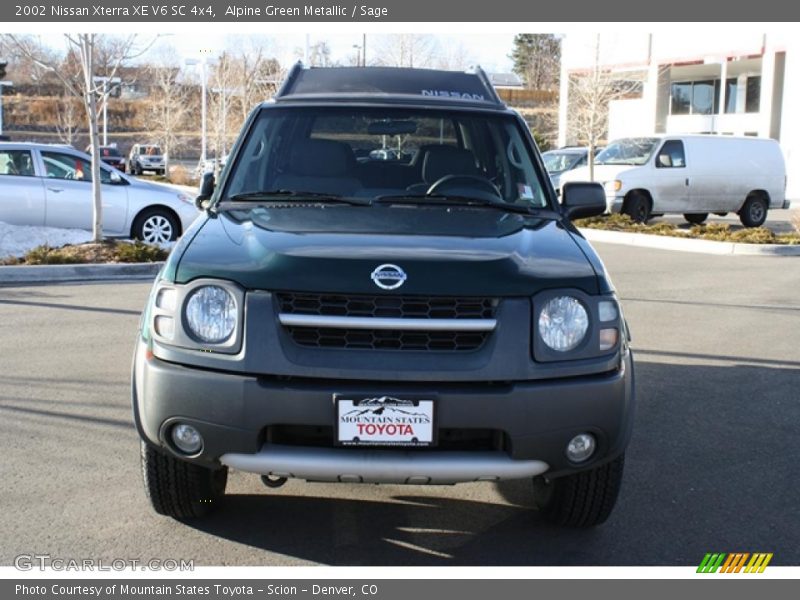 Alpine Green Metallic / Sage 2002 Nissan Xterra XE V6 SC 4x4