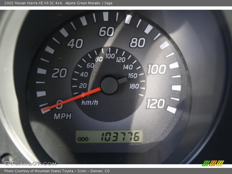 Alpine Green Metallic / Sage 2002 Nissan Xterra XE V6 SC 4x4
