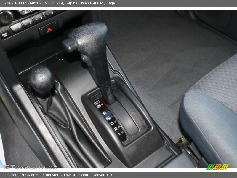  2002 Xterra XE V6 SC 4x4 4 Speed Automatic Shifter