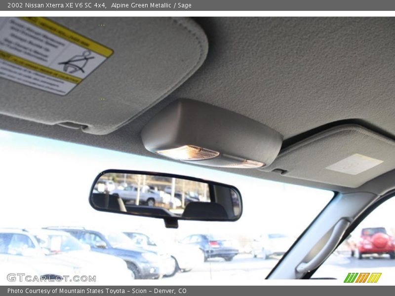 Alpine Green Metallic / Sage 2002 Nissan Xterra XE V6 SC 4x4