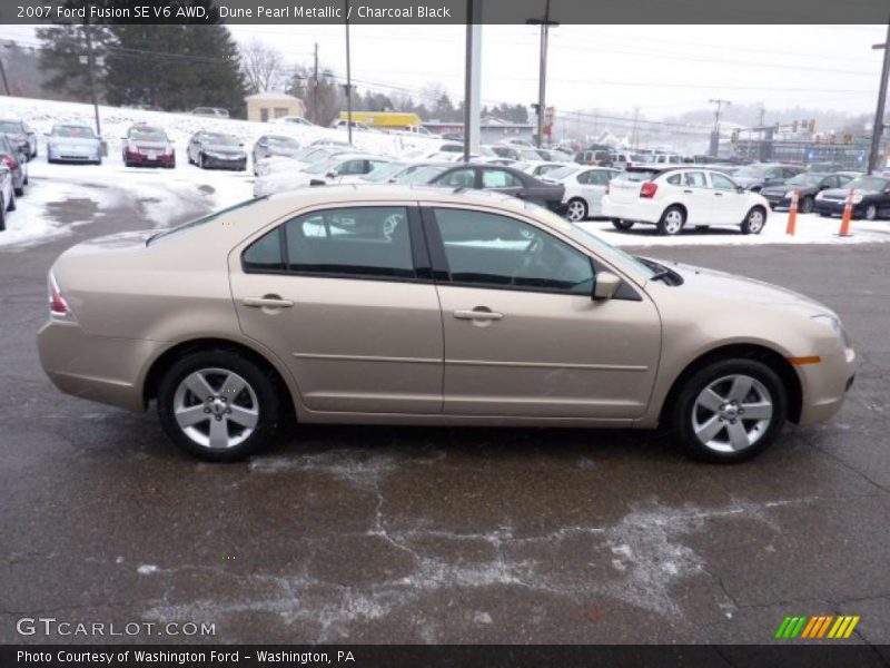 Dune Pearl Metallic / Charcoal Black 2007 Ford Fusion SE V6 AWD