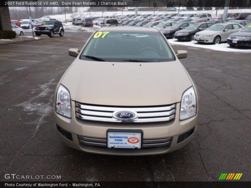 Dune Pearl Metallic / Charcoal Black 2007 Ford Fusion SE V6 AWD