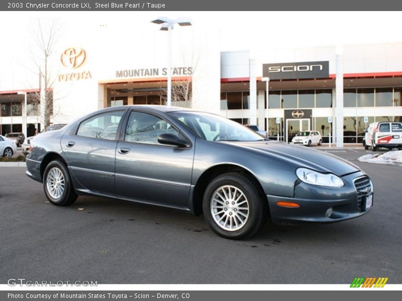 Steel Blue Pearl / Taupe 2003 Chrysler Concorde LXi