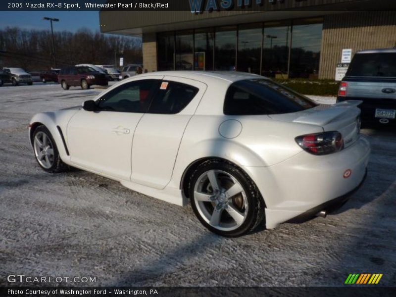 Whitewater Pearl / Black/Red 2005 Mazda RX-8 Sport
