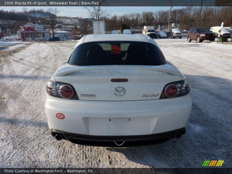 Whitewater Pearl / Black/Red 2005 Mazda RX-8 Sport