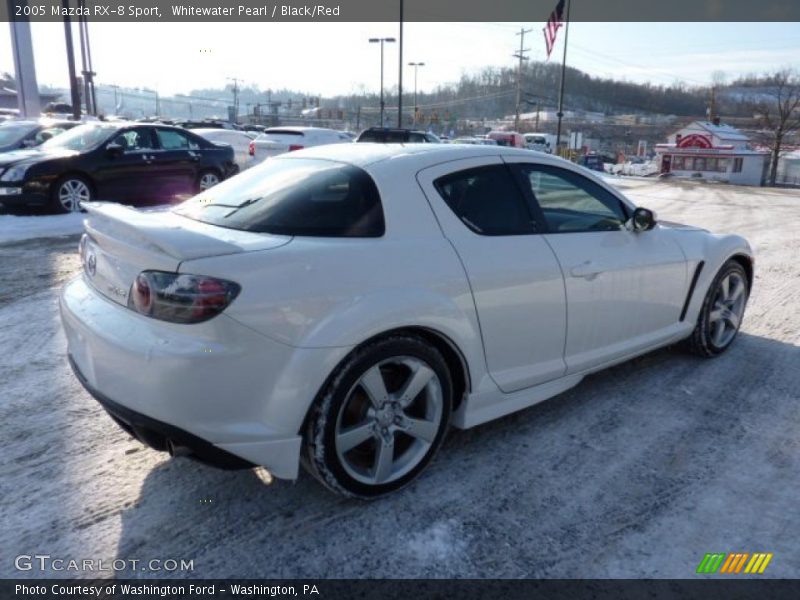 Whitewater Pearl / Black/Red 2005 Mazda RX-8 Sport