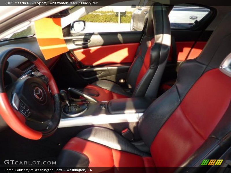 Whitewater Pearl / Black/Red 2005 Mazda RX-8 Sport