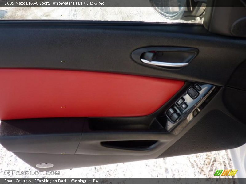 Whitewater Pearl / Black/Red 2005 Mazda RX-8 Sport