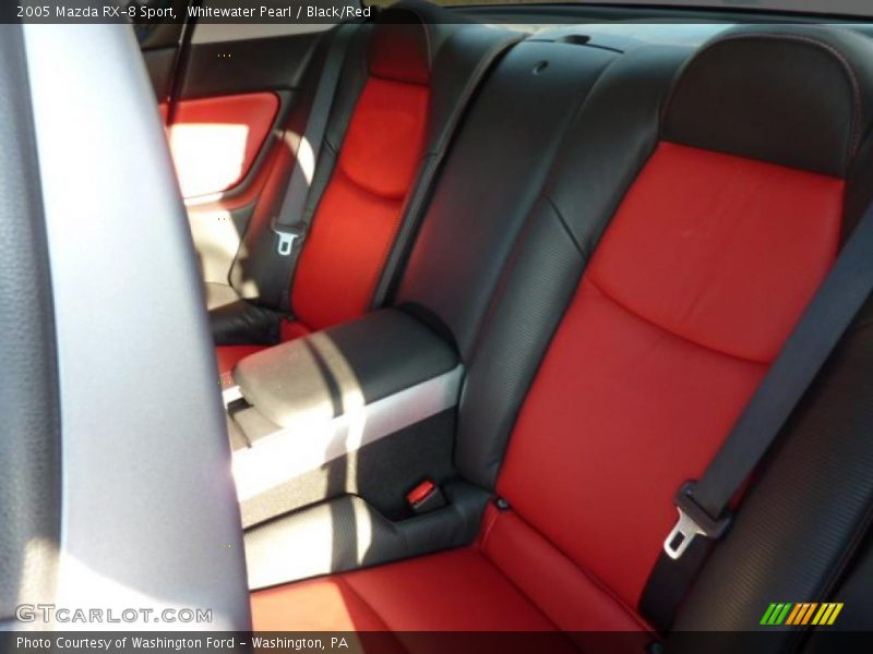 Whitewater Pearl / Black/Red 2005 Mazda RX-8 Sport
