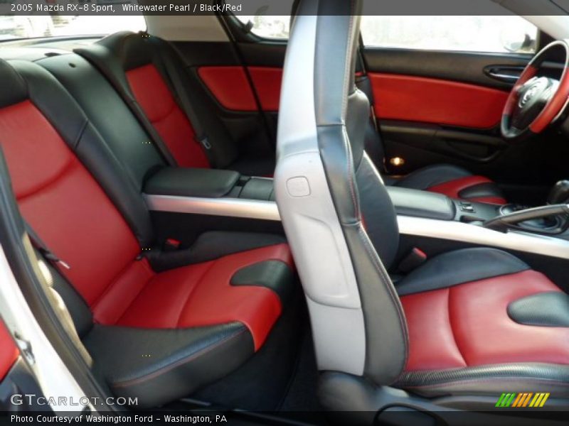 Whitewater Pearl / Black/Red 2005 Mazda RX-8 Sport