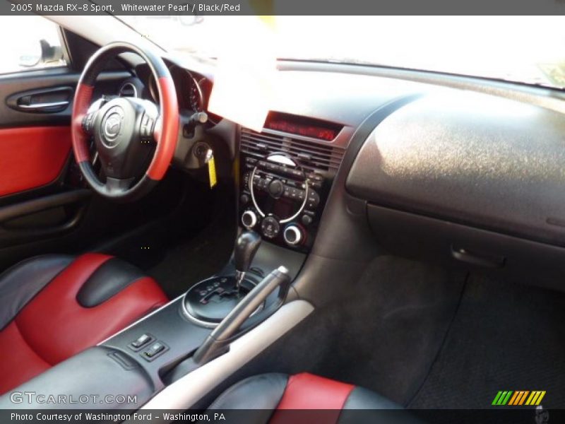 Whitewater Pearl / Black/Red 2005 Mazda RX-8 Sport
