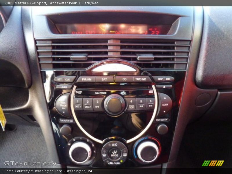 Whitewater Pearl / Black/Red 2005 Mazda RX-8 Sport