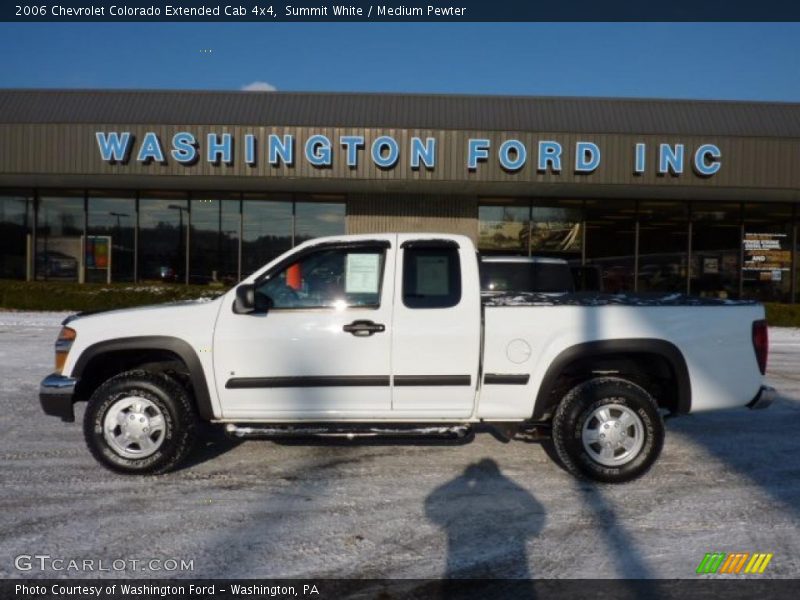 Summit White / Medium Pewter 2006 Chevrolet Colorado Extended Cab 4x4