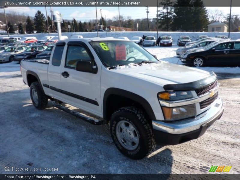 Summit White / Medium Pewter 2006 Chevrolet Colorado Extended Cab 4x4