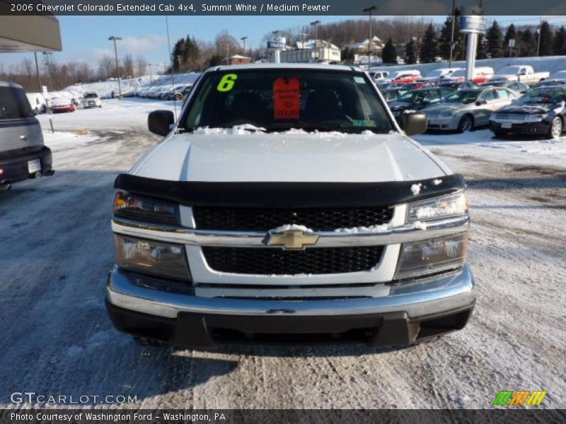 Summit White / Medium Pewter 2006 Chevrolet Colorado Extended Cab 4x4