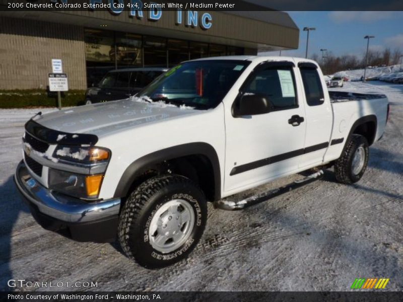 Summit White / Medium Pewter 2006 Chevrolet Colorado Extended Cab 4x4