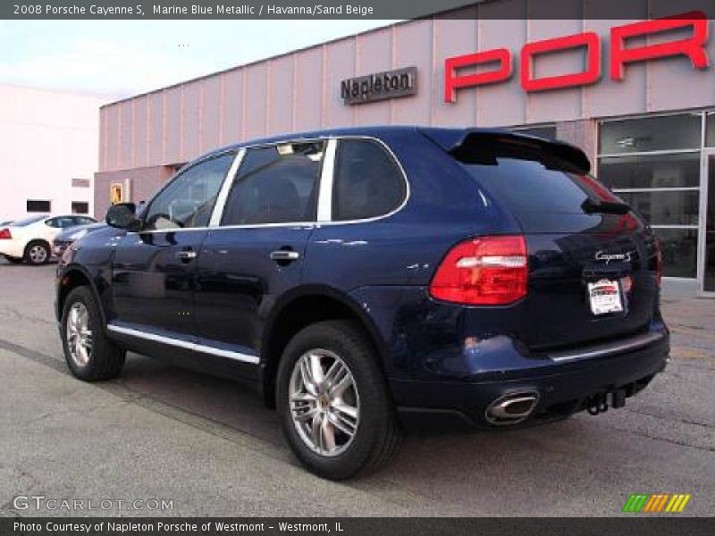 Marine Blue Metallic / Havanna/Sand Beige 2008 Porsche Cayenne S