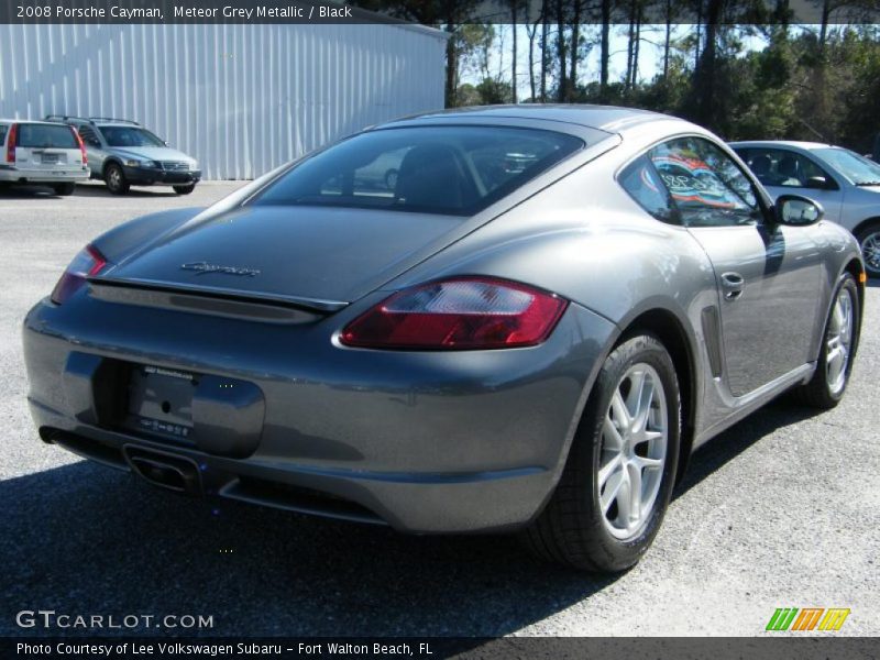 Meteor Grey Metallic / Black 2008 Porsche Cayman