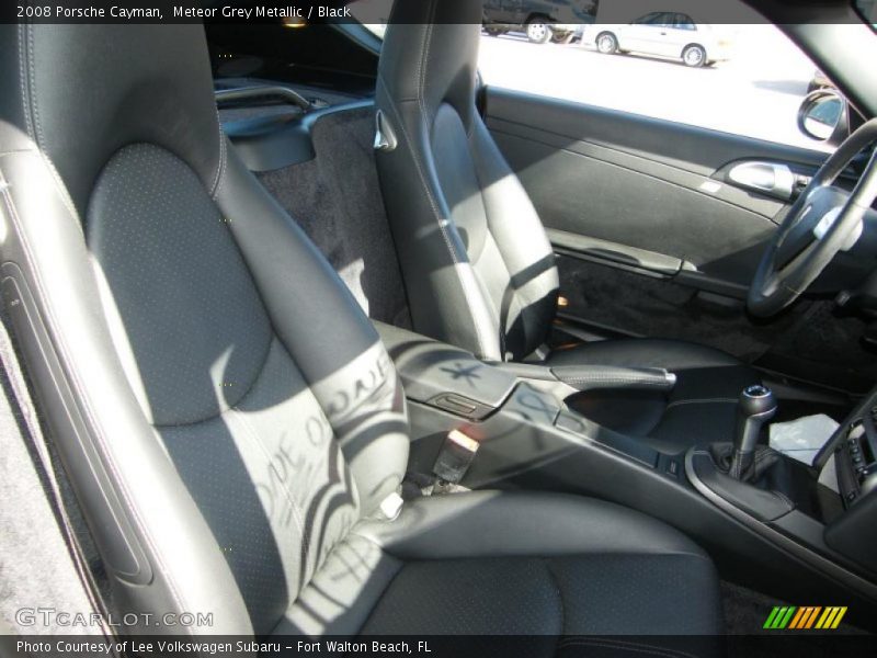 Meteor Grey Metallic / Black 2008 Porsche Cayman