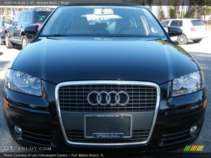 Brilliant Black / Beige 2007 Audi A3 2.0T