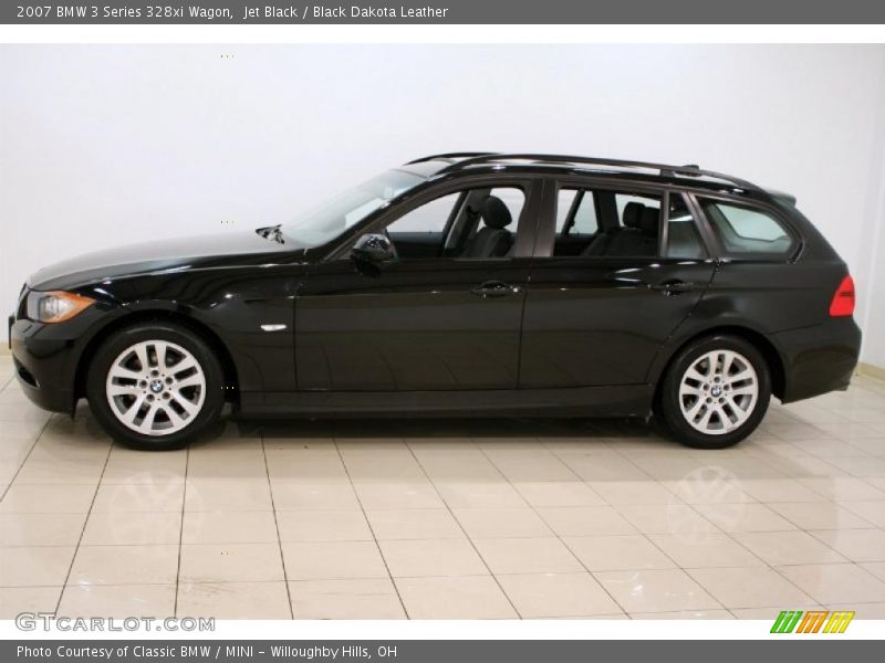 Jet Black / Black Dakota Leather 2007 BMW 3 Series 328xi Wagon