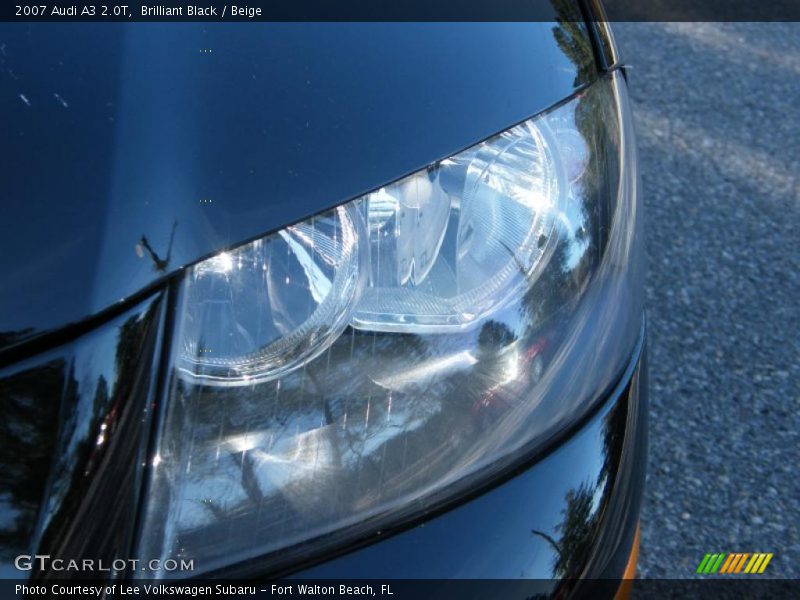 Brilliant Black / Beige 2007 Audi A3 2.0T