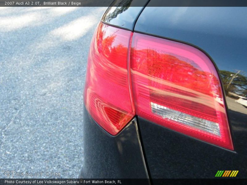 Brilliant Black / Beige 2007 Audi A3 2.0T