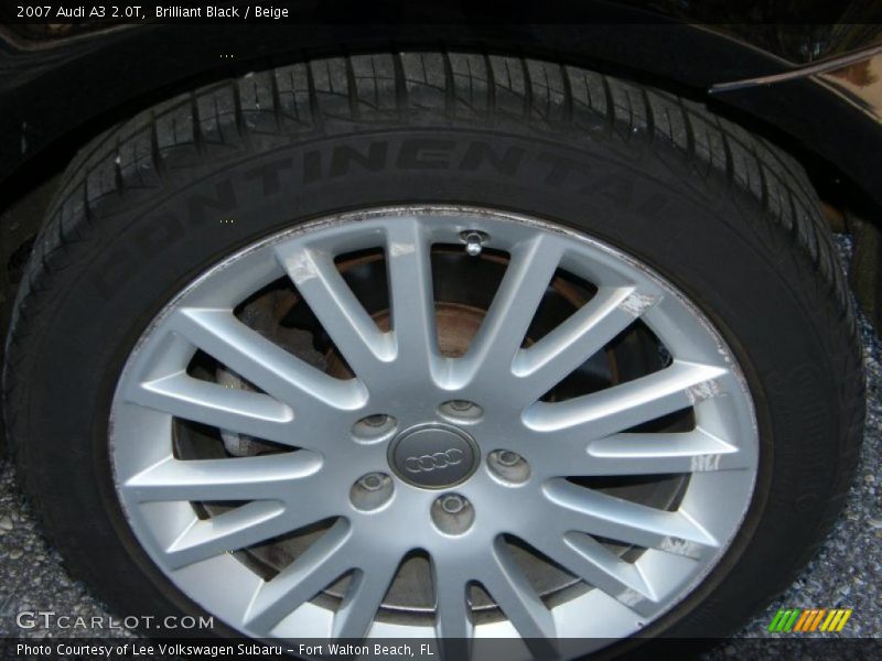 Brilliant Black / Beige 2007 Audi A3 2.0T