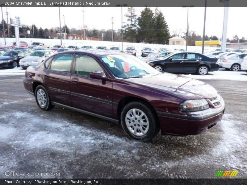 Berry Red Metallic / Medium Gray 2004 Chevrolet Impala