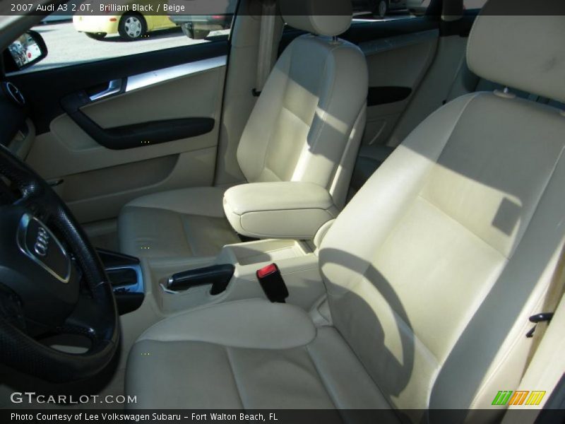 Brilliant Black / Beige 2007 Audi A3 2.0T