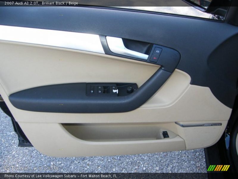 Brilliant Black / Beige 2007 Audi A3 2.0T
