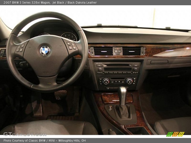 Jet Black / Black Dakota Leather 2007 BMW 3 Series 328xi Wagon