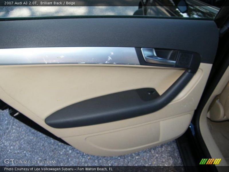 Brilliant Black / Beige 2007 Audi A3 2.0T