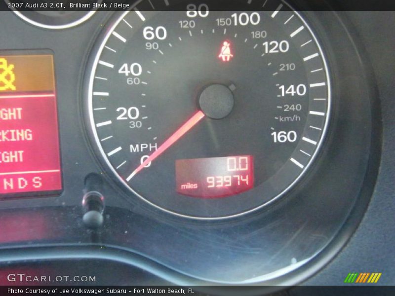 Brilliant Black / Beige 2007 Audi A3 2.0T