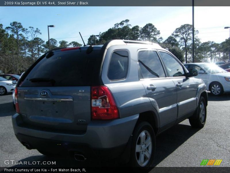 Steel Silver / Black 2009 Kia Sportage EX V6 4x4