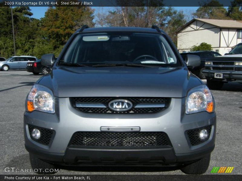 Steel Silver / Black 2009 Kia Sportage EX V6 4x4