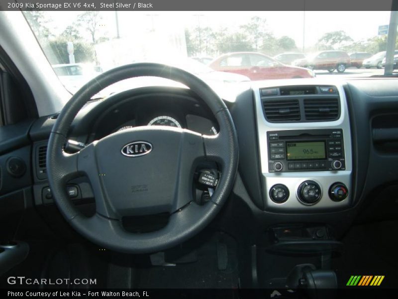 Steel Silver / Black 2009 Kia Sportage EX V6 4x4