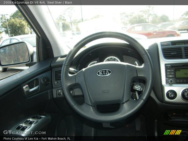 Steel Silver / Black 2009 Kia Sportage EX V6 4x4