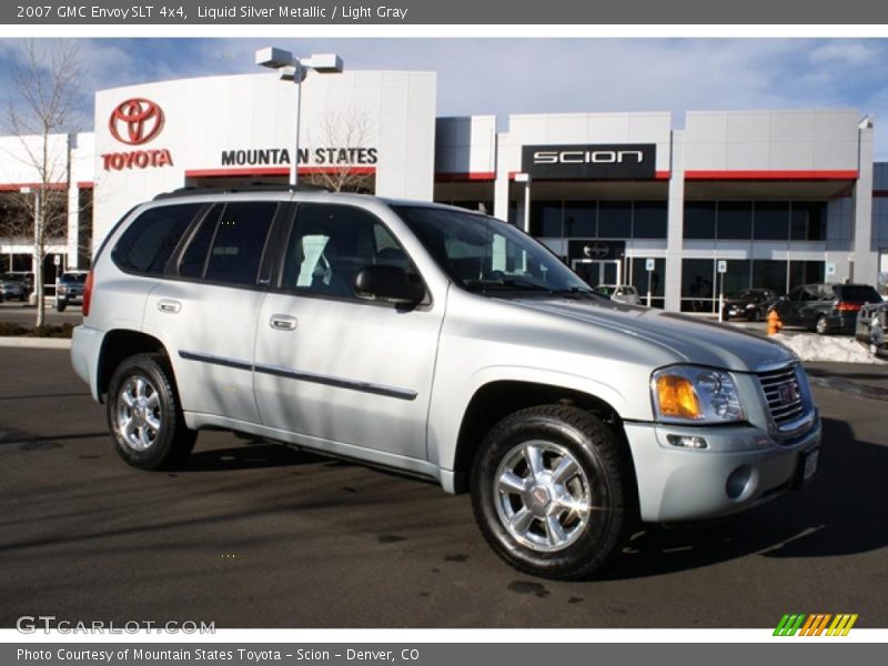 Liquid Silver Metallic / Light Gray 2007 GMC Envoy SLT 4x4